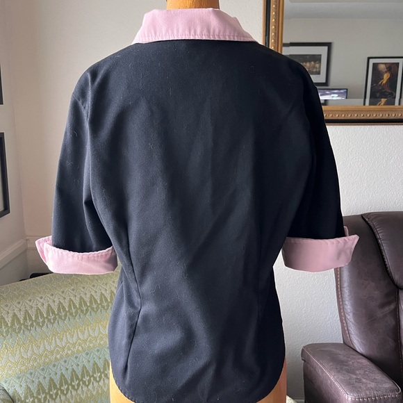 90s Y2K NWOT Steady rockabilly Daddy-O’s pink collar cuff button-up blouse - Picture 2 of 4